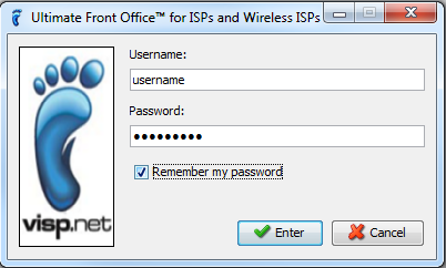 Opening the Software - VISP - UBO ISP Billing System