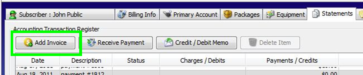 Adding, Editing, and Closing Invoices