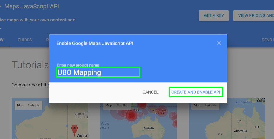 Create your own Google Maps Geocoding and Elevation API key for your Mapping page