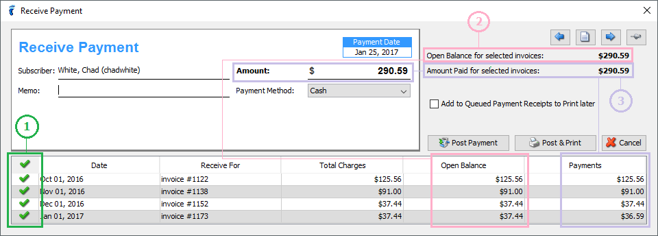 Distribute Payment to Invoices - UBO