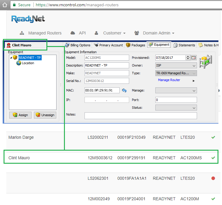 ReadyNet support is now available in Visp!