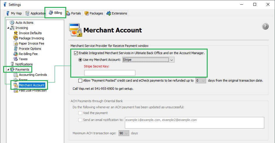 Process Credit Card and Echeck payments with Stripe