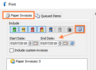 Printing Subscriber Invoices, Receipts, or Statements