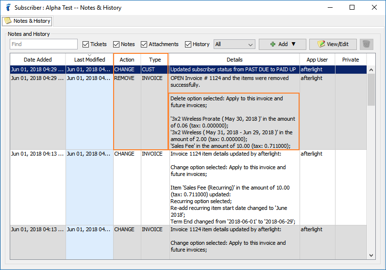 Adding and Removing Recurring Items on an Invoice - UBO