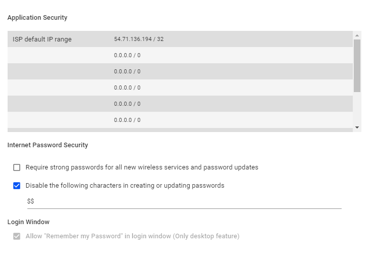 Application Security - VISP app