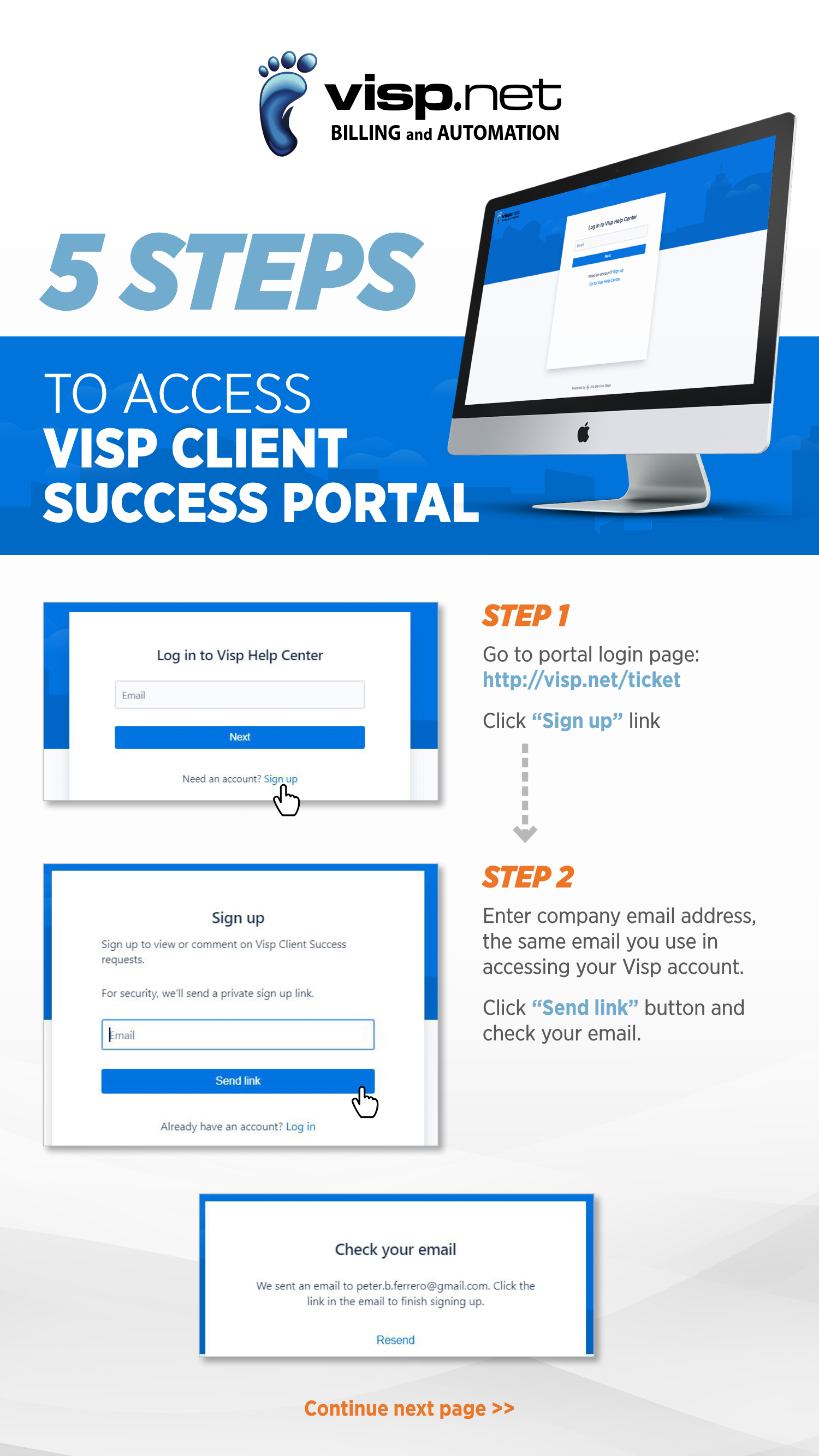 How to Login to Your VISP Client Success Portal - Visp App