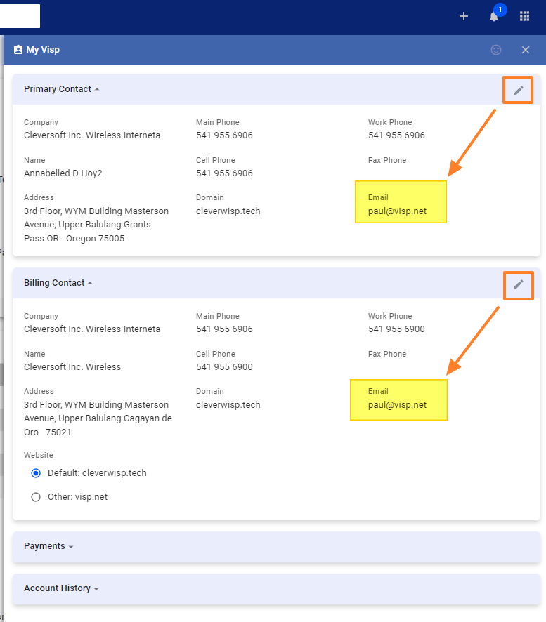 Enable Email Notification for New Signups - Visp App