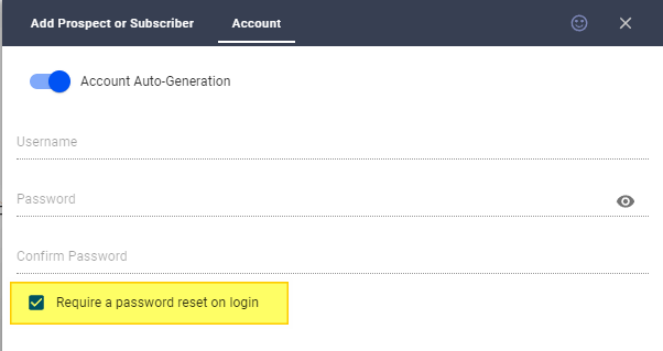 Allow Customers to Create Their Passwords - Visp Web App Documentation