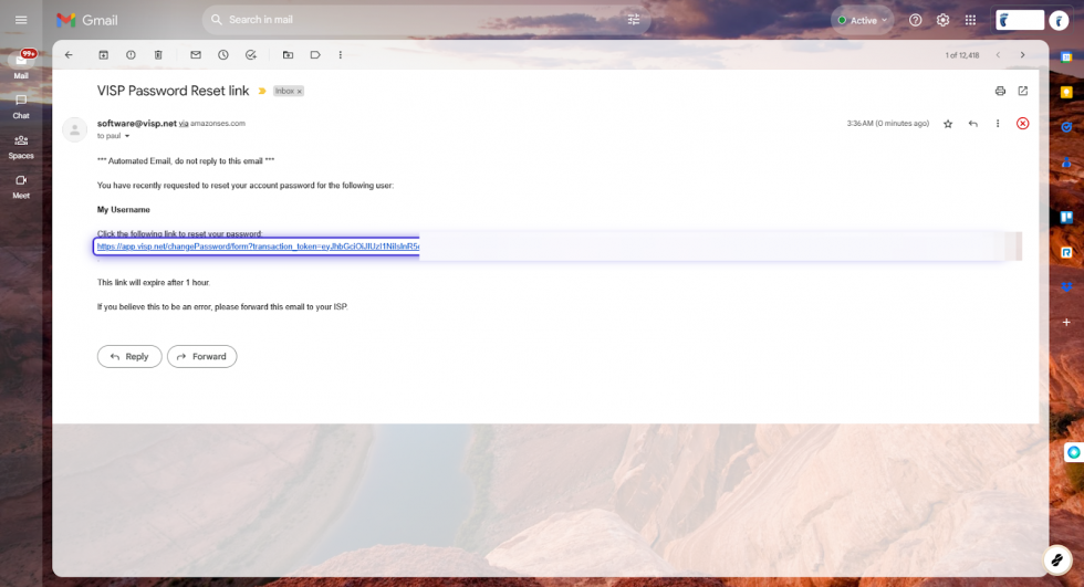 How to Reset Your Visp Web App Password - VISP