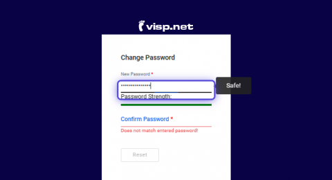 How to Reset Your Visp Web App Password - VISP