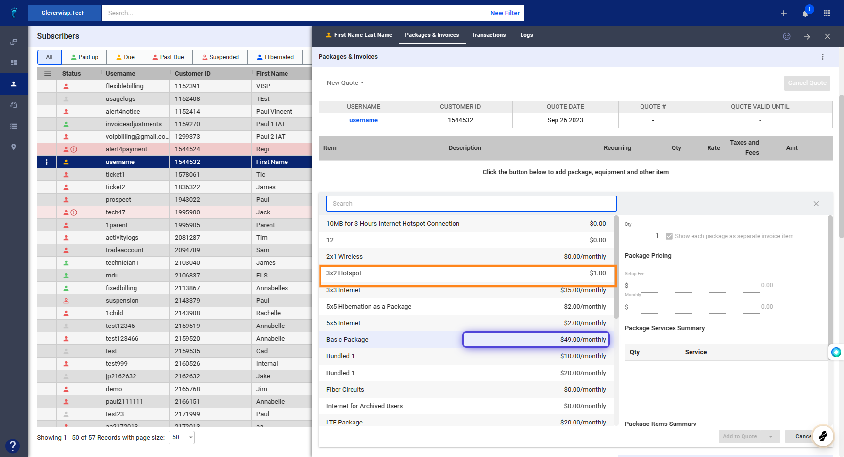 How to Create a New Invoice and Add Invoice Items - Visp App