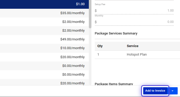 How to Create a New Invoice and Add Invoice Items - Visp App