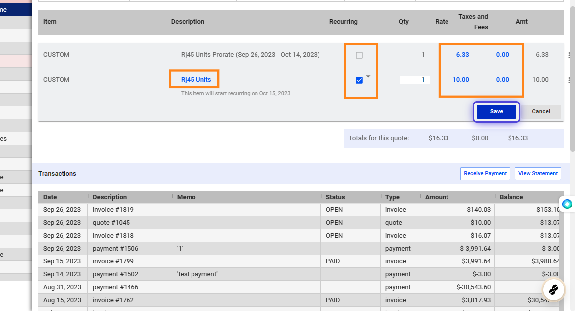 How to Create a New Invoice and Add Invoice Items - Visp App