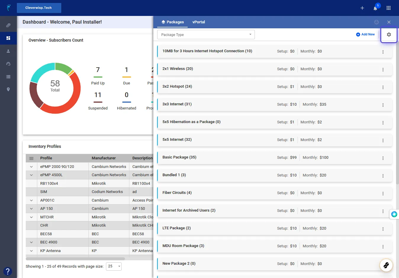 Configure Global Package IP and MAC Settings [Preseem] - Visp App